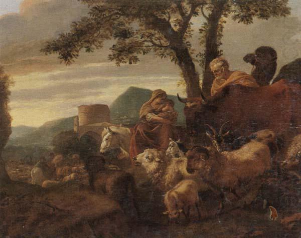 The flight into egypt, Simon van der Does